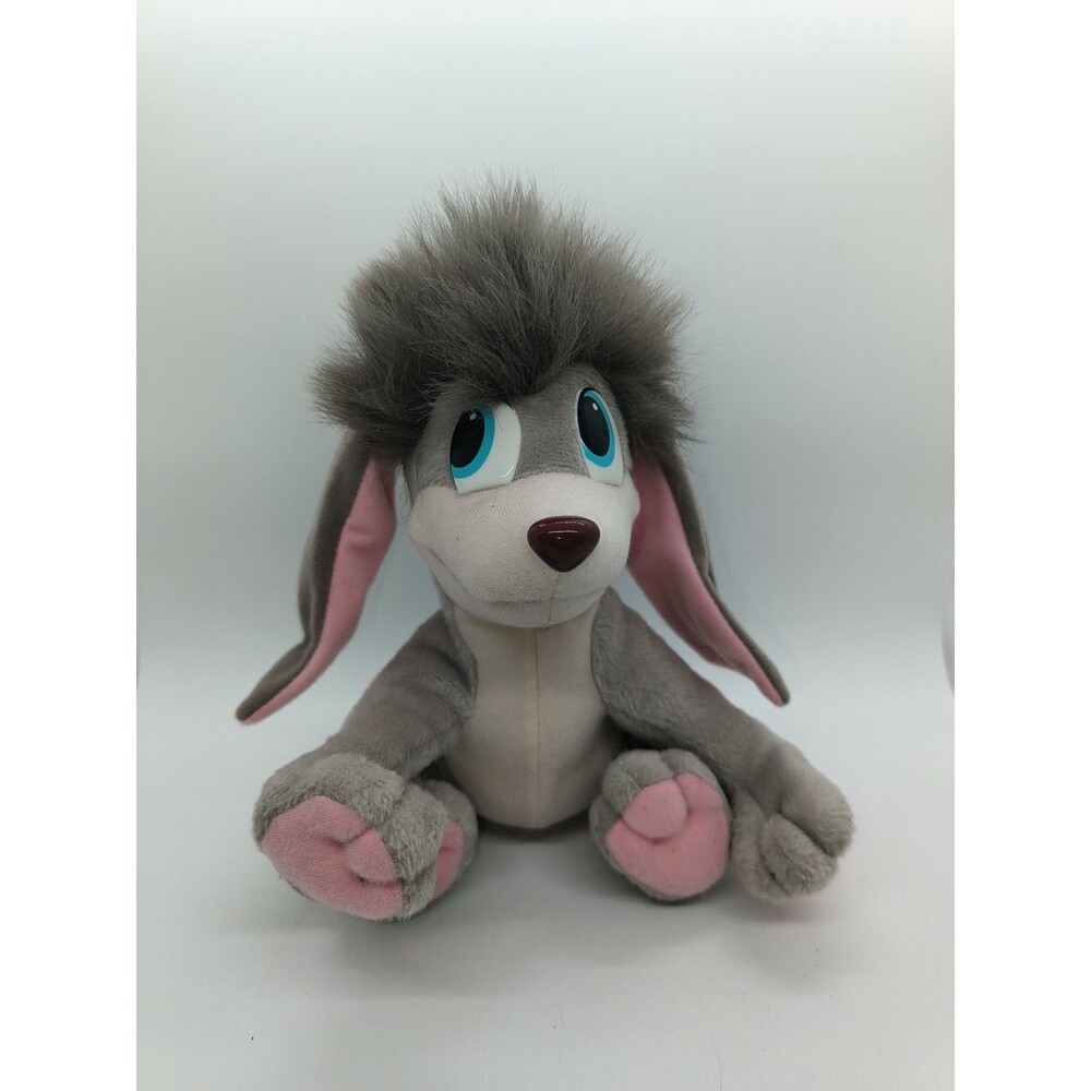 20th Century Fox Equity 1997 Anastasia Pooka Gray Dog Puppy Stuffed Plush Toy